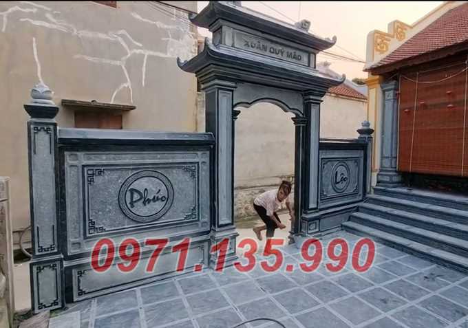 Cổng đá đẹp - Mẫu cổng bằng đá đơn giản đẹp bán tại Quảng Nam